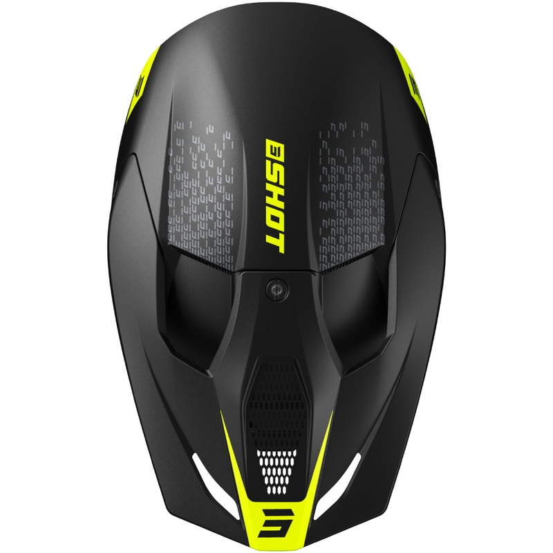 Motocross kaciga Shot Furious Draw fluo žuta