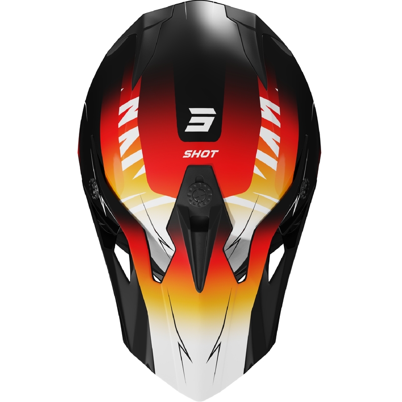 Dječja kaciga za motocross Shot Pulse X-Trem narančasto-crvena