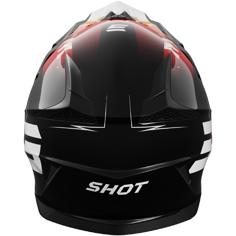 Dječja kaciga za motocross Shot Pulse X-Trem narančasto-crvena