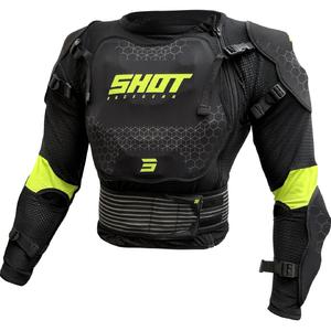 Dječja zaštita za tijelo Shot Optimal 2.0 crno-fluo žuta