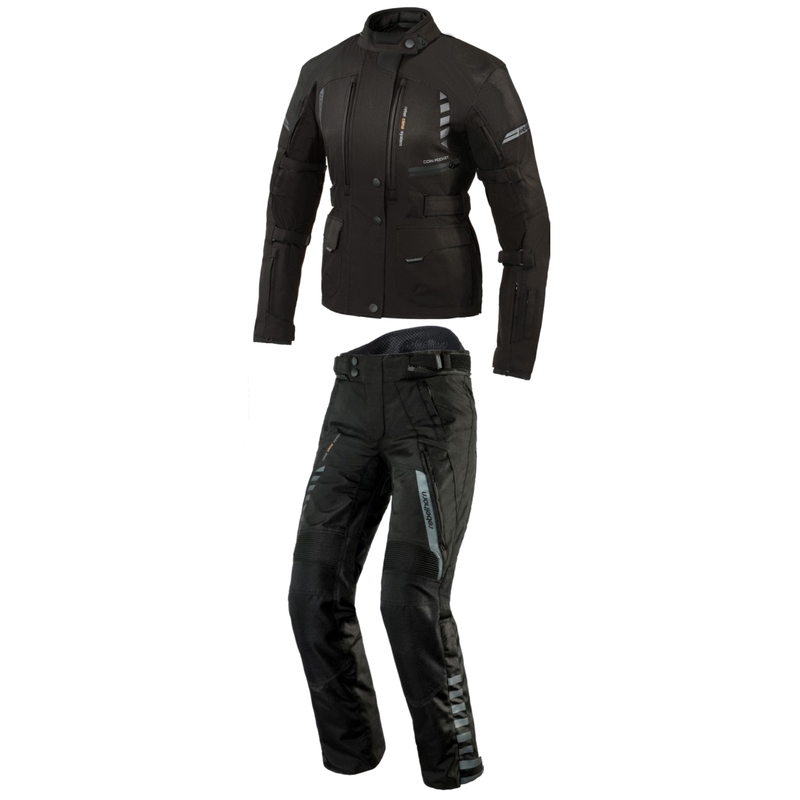 Žensko moto odijelo Rebelhorn Hiker II crno