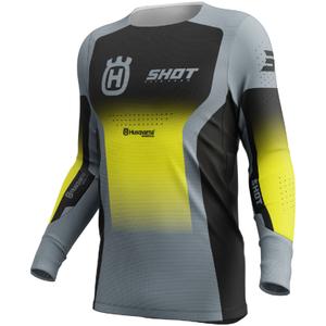 Motocross majica Shot Aerolite HVA crno-siva