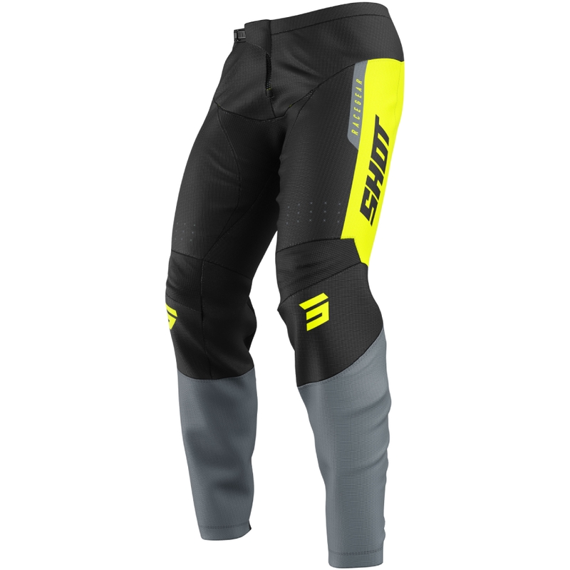 Motocross hlače Shot Devo League fluo žute