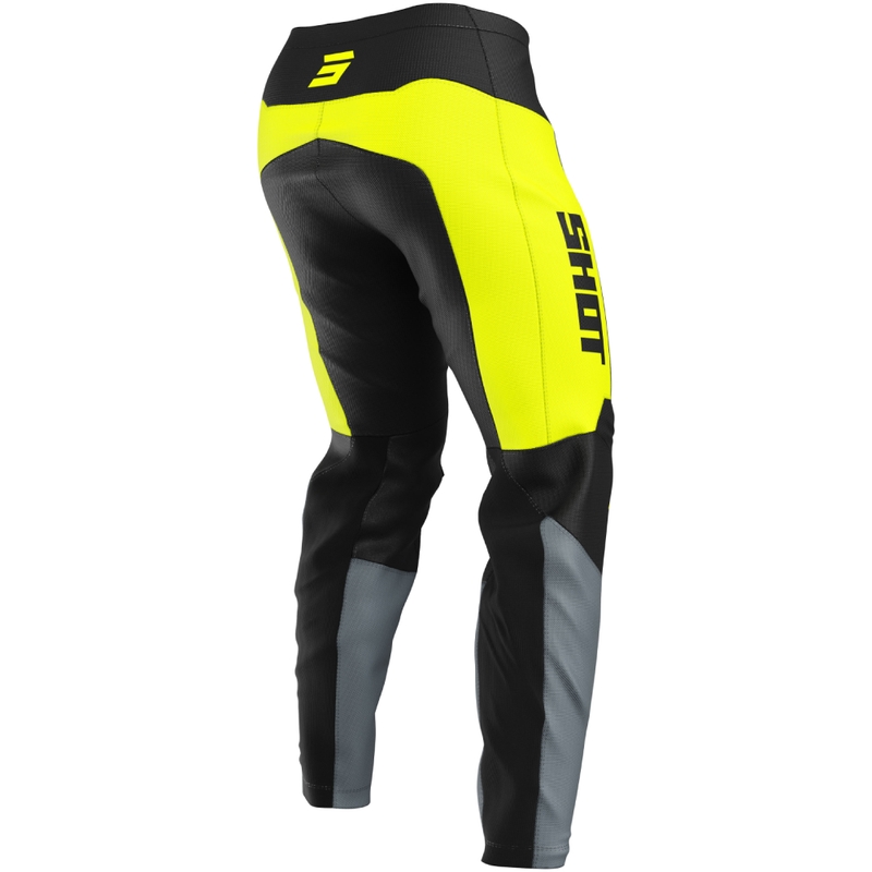 Motocross hlače Shot Devo League fluo žute