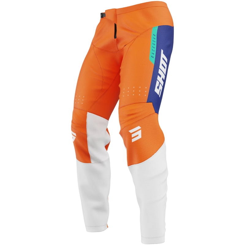 Motocross hlače Shot Devo League narančaste