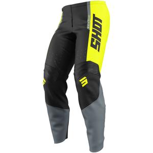 Shot Draw League dječje motocross hlače fluo žute