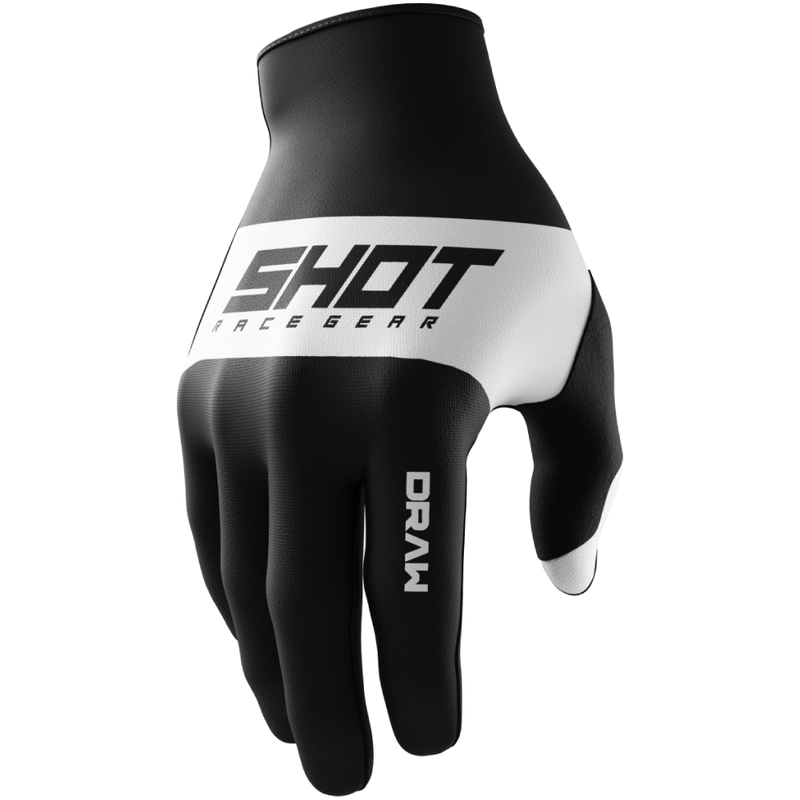 Dječje rukavice za motocross Shot Draw Sky crne