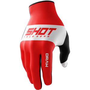 Dječje rukavice za motocross Shot Draw Sky crvene