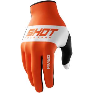 Dječje rukavice za motocross Shot Draw Sky narančaste