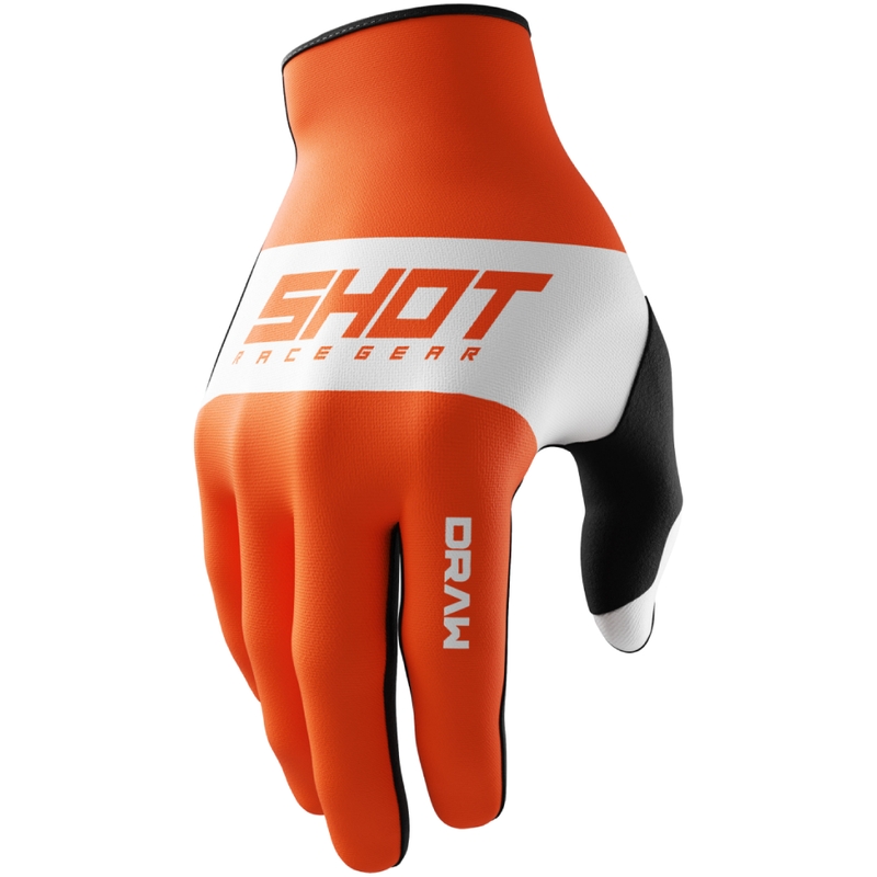 Dječje rukavice za motocross Shot Draw Sky narančaste