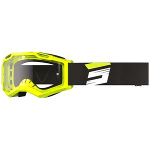 Naočale za motocross Shot Assault 2.0 Claw fluo žute s prozirnim pleksiglasom