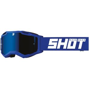 Naočale za motocross Shot Assault 2.0 Jednobojne plave s iridijevim pleksiglasom