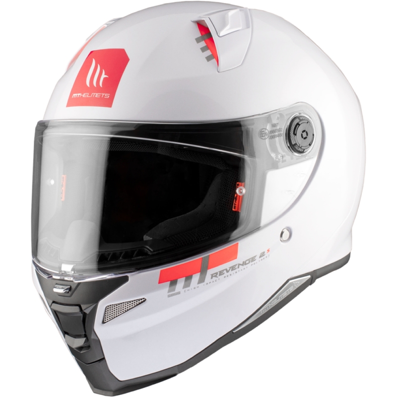 Integralna motociklistička kaciga MT REVENGE 2 S SOLID A0 sjajno bijela