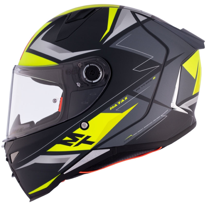 Integralna motociklistička kaciga MT REVENGE 2 S HATAX C3 crno-sivo-žuta