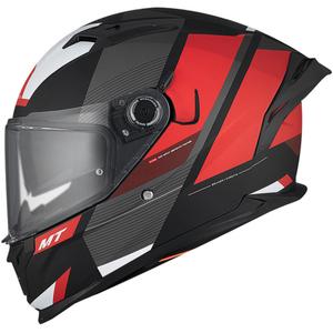 Integralna moto kaciga MT BRAKER SV Chento B5 mat crno-sivo-crvena
