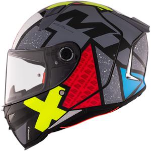 Integralna motociklistička kaciga MT REVENGE 2 S Light CO sjajna crno-crveno-žuta