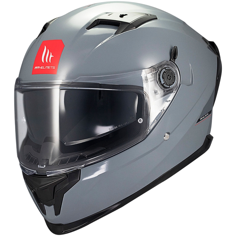 Motociklistička kaciga koja pokriva cijelo lice MT BRAKER SV SOLID A12 siva