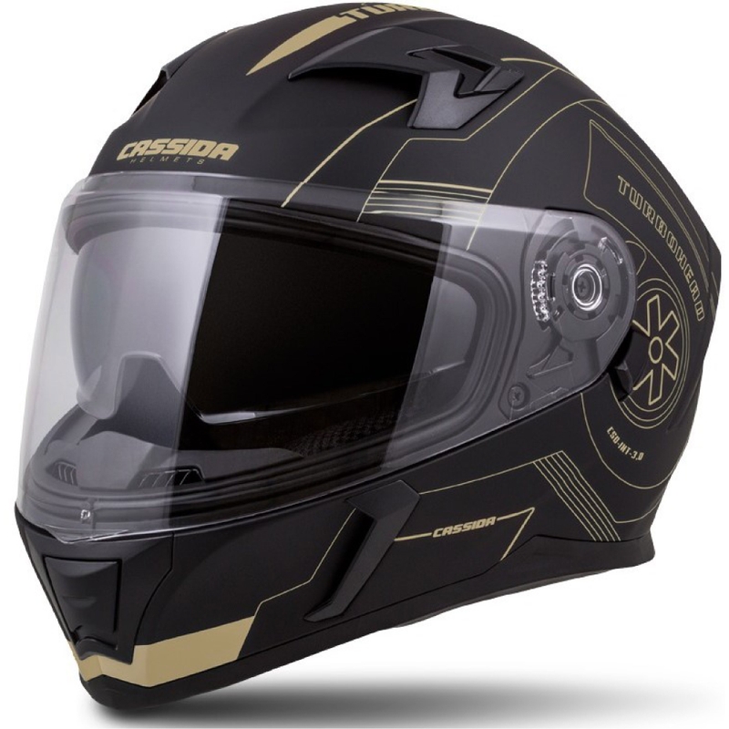 Integralna kaciga Cassida Integral 3.0 Turbohead crno-zlatna