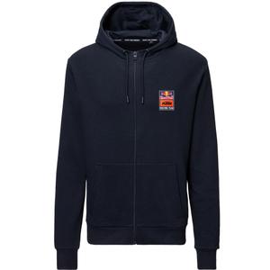 KTM Logo Zip Hoodie plavo-narančasta