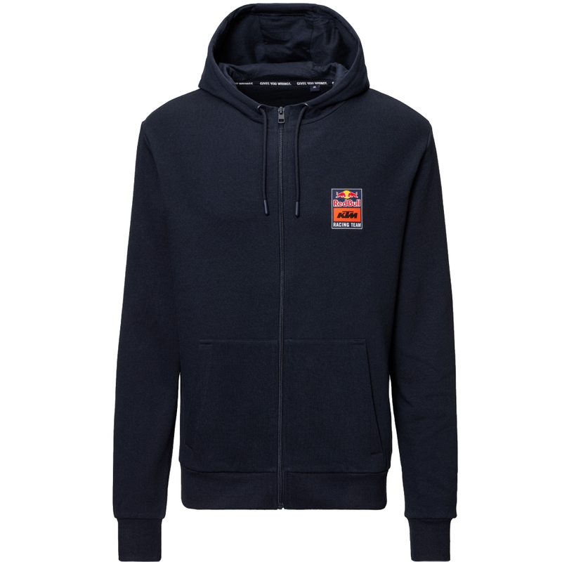KTM Logo Zip Hoodie plavo-narančasta