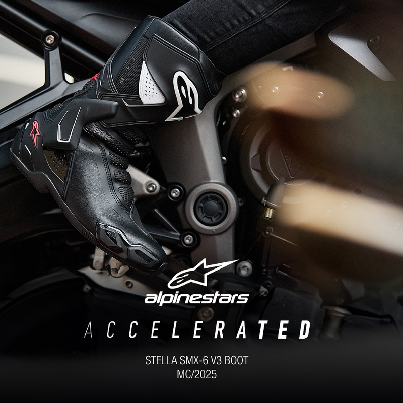 Alpinestars Stella SMX-6 3 ženske motociklističke čizme crno-bijele-ružičaste