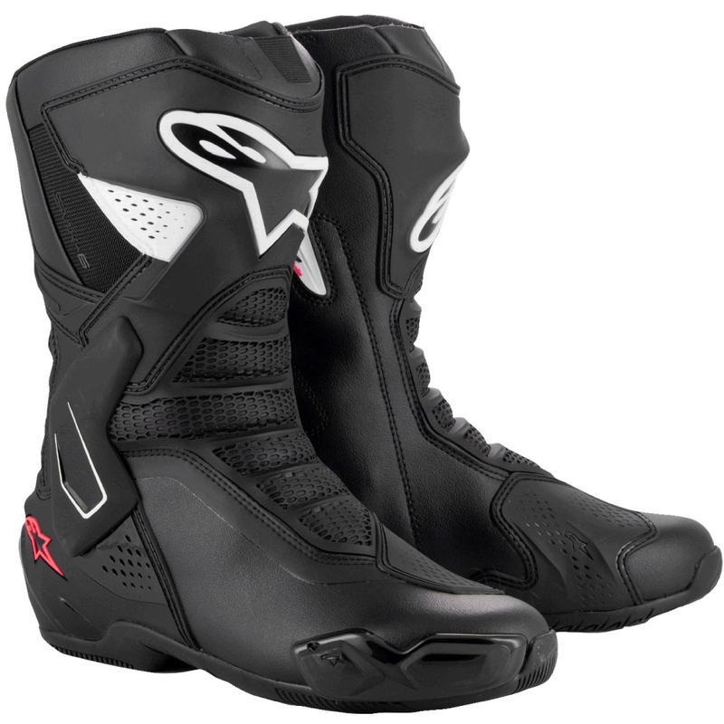 Alpinestars Stella SMX-6 3 ženske motociklističke čizme crno-bijele-ružičaste
