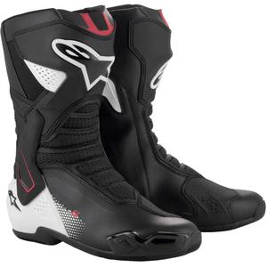 Motorističke čizme Alpinestars SMX-6 3 crno-bijelo-crvene