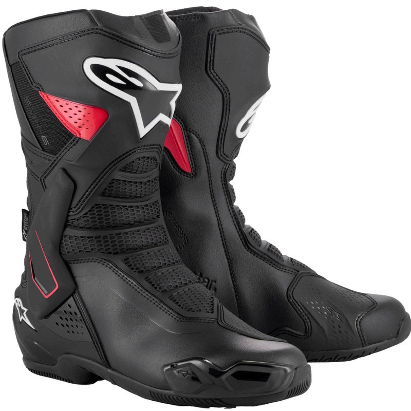 Motorističke čizme Alpinestars SMX-6 3 Drystar crno-crvene