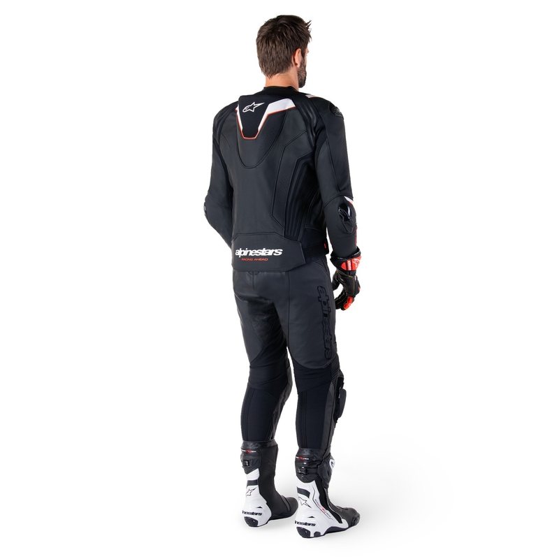 Kožna motoristička jakna Alpinestars Missile 3 Ignition crno-bijela