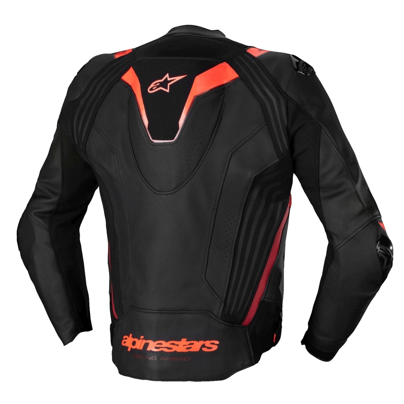 Alpinestars Missile 3 Ignition kožna motociklistička jakna crna-fluo crvena-tamno crvena