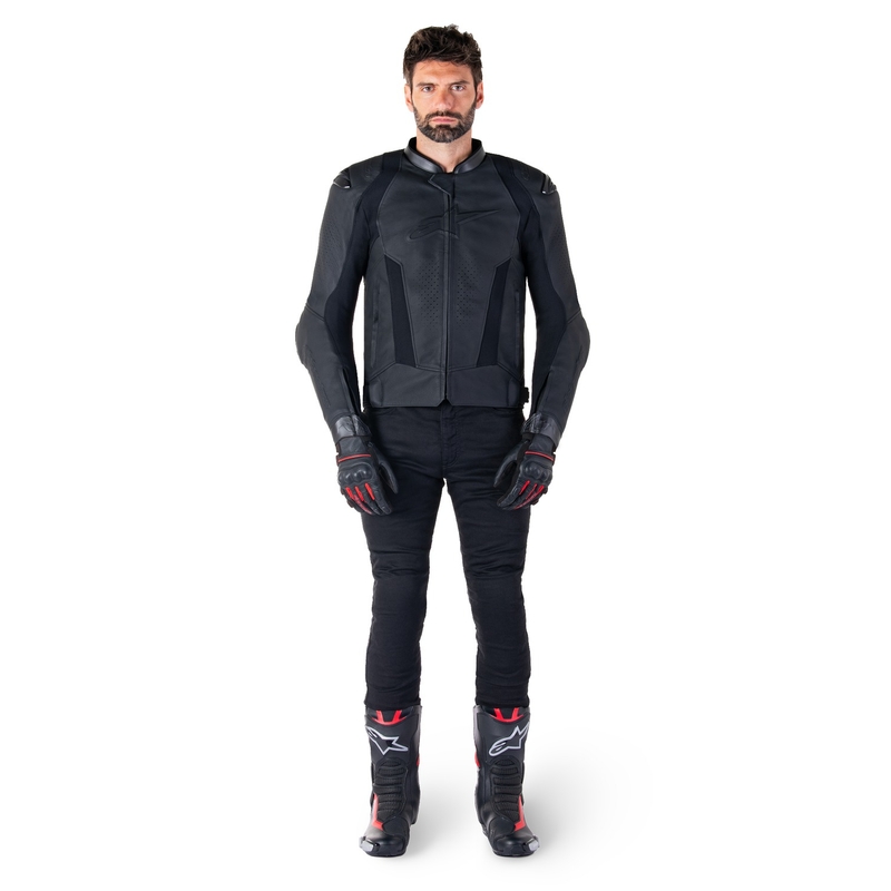 Alpinestars Missile 3 kožna motoristička jakna crno-crna
