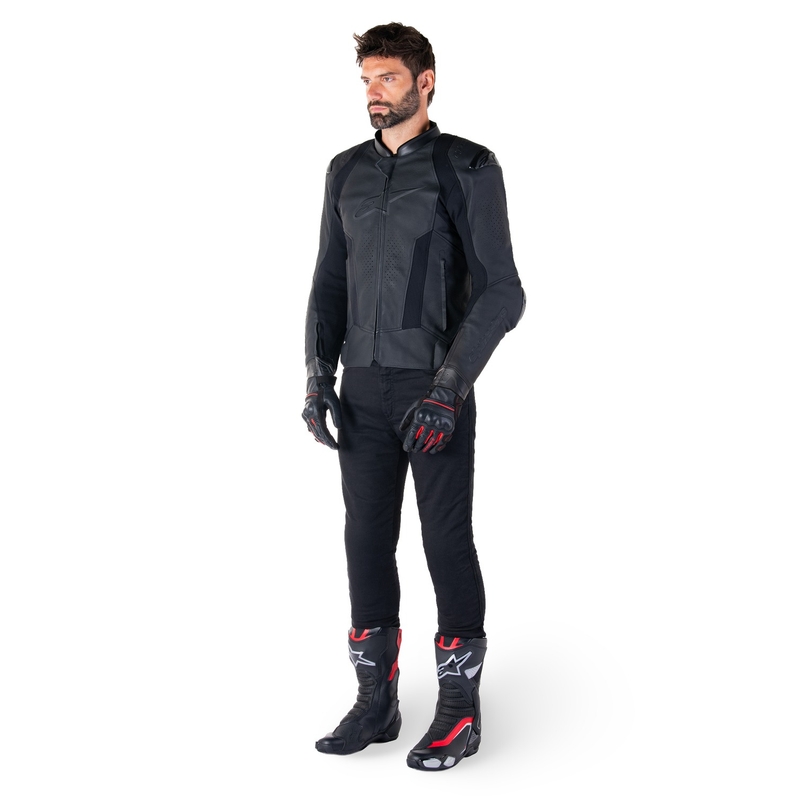 Alpinestars Missile 3 kožna motoristička jakna crno-crna