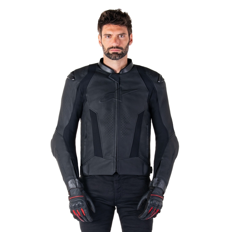 Alpinestars Missile 3 kožna motoristička jakna crno-crna