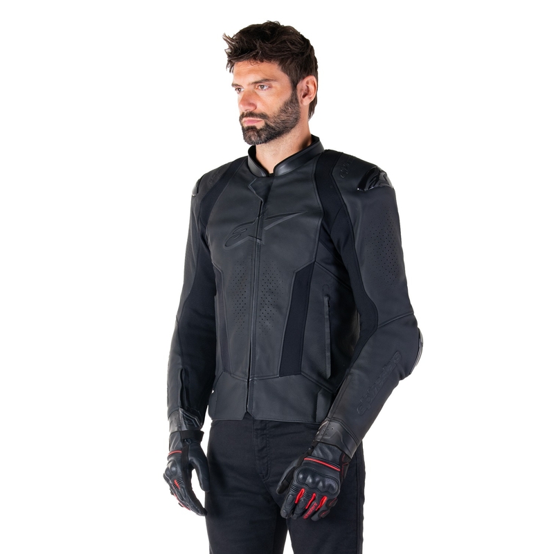 Alpinestars Missile 3 kožna motoristička jakna crno-crna