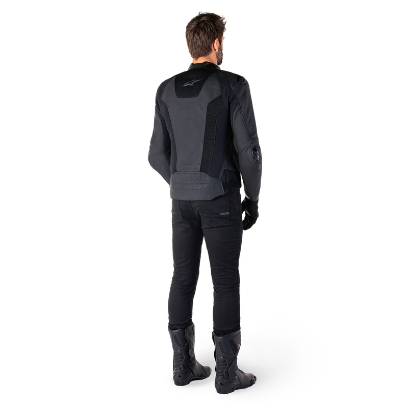 Alpinestars Missile 3 Airflow kožna motoristička jakna crno-crna