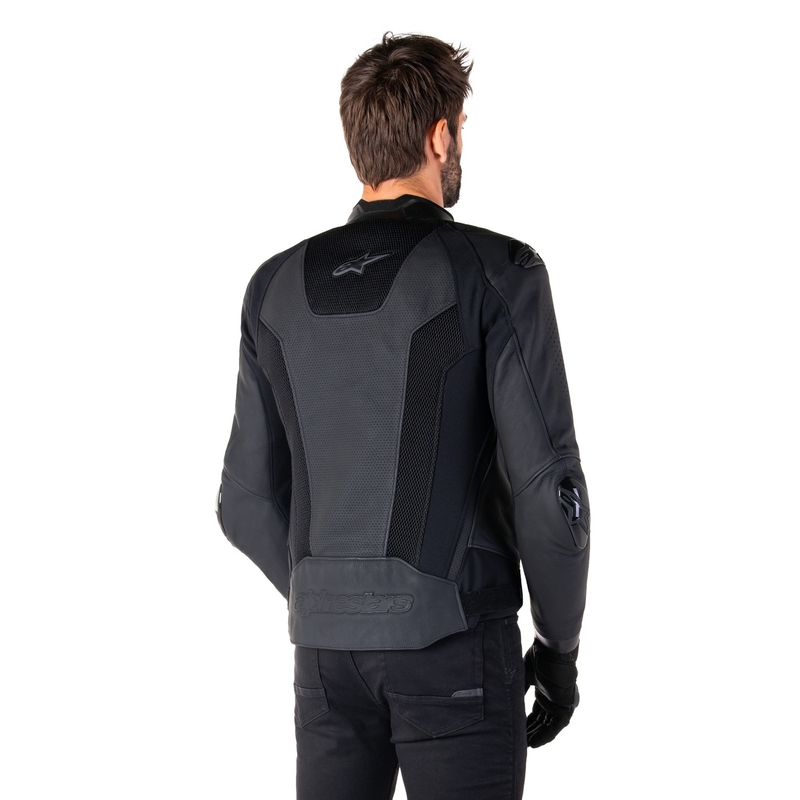 Alpinestars Missile 3 Airflow kožna motoristička jakna crno-crna