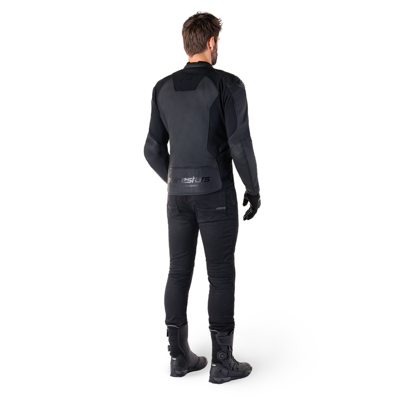 Alpinestars Faster 3 kožna motociklistička jakna crno-crna