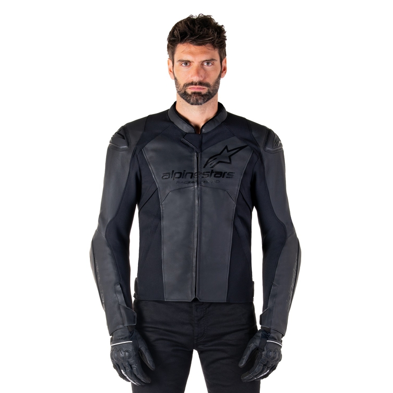 Alpinestars Faster 3 kožna motociklistička jakna crno-crna