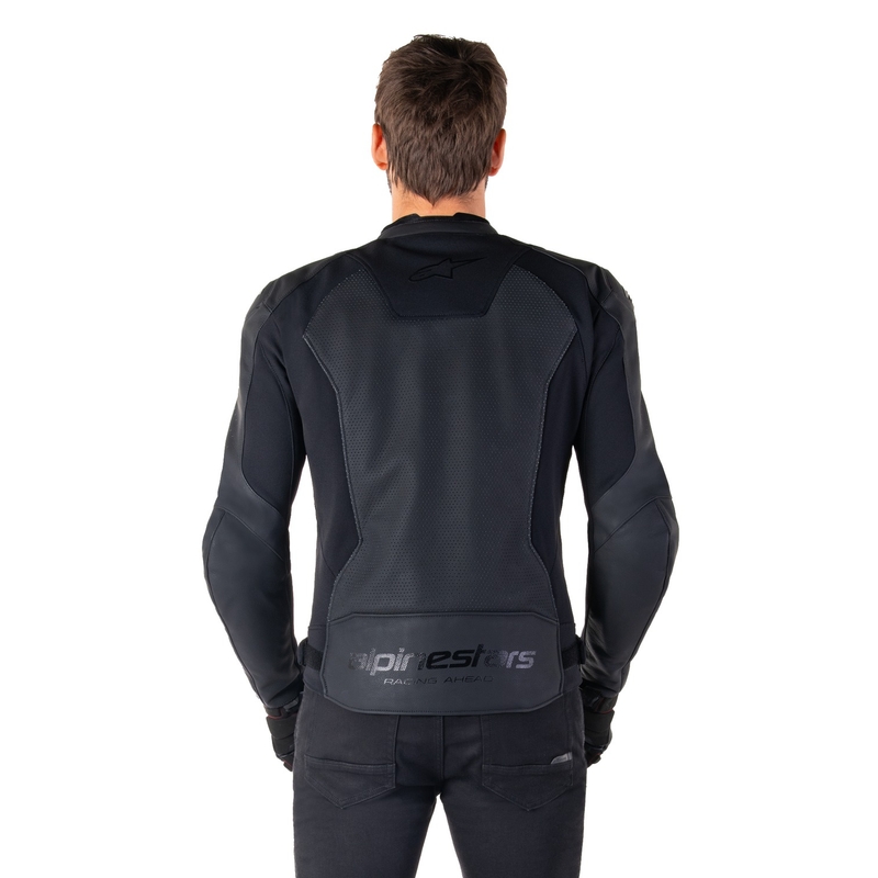 Alpinestars Faster 3 Airflow kožna motoristička jakna crno-crna