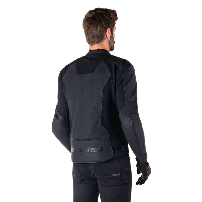 Alpinestars Faster 3 Airflow kožna motoristička jakna crno-crna
