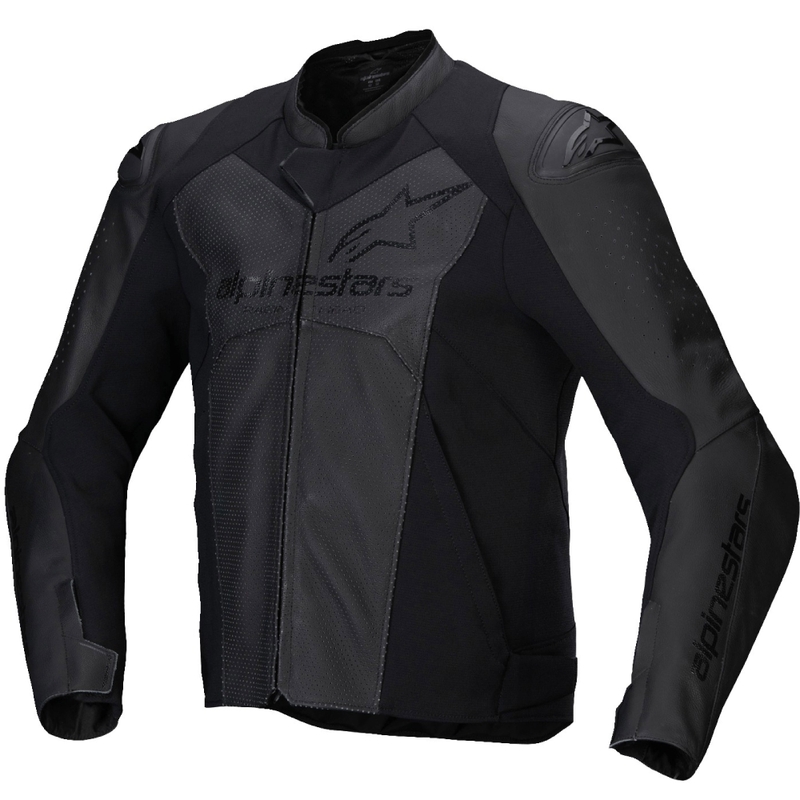 Alpinestars Faster 3 Airflow kožna motoristička jakna crno-crna