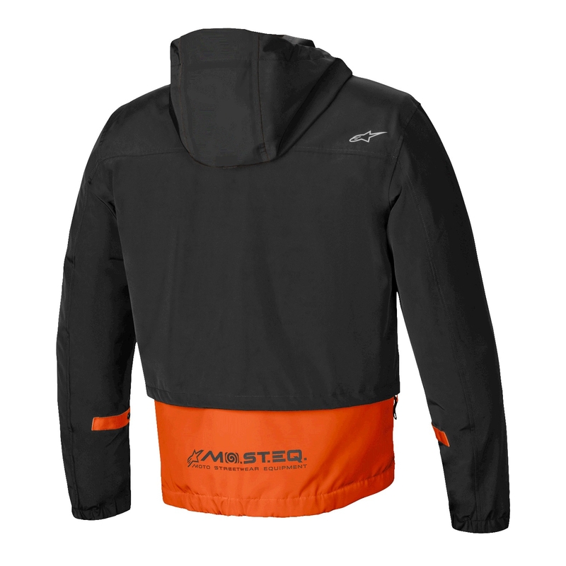 Motociklistička jakna Alpinestars Mootant Waterproof Parka crno-fluo narančasta
