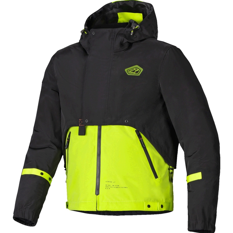 Alpinestars Mootant Waterproof Parka motociklistička jakna crno-fluo žuta