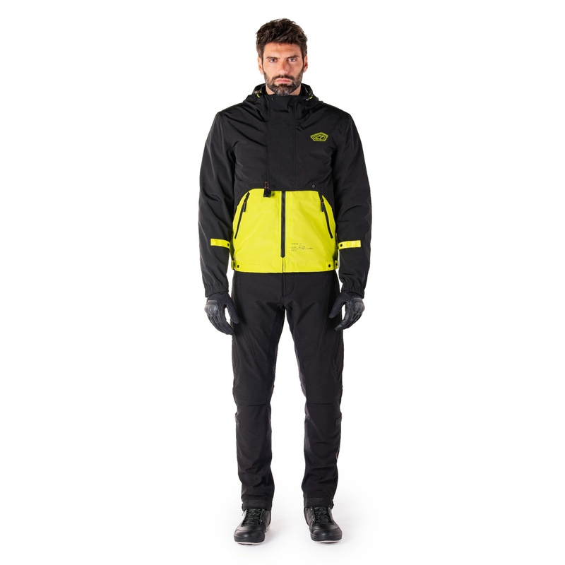 Alpinestars Mootant Waterproof Parka motociklistička jakna crno-fluo žuta