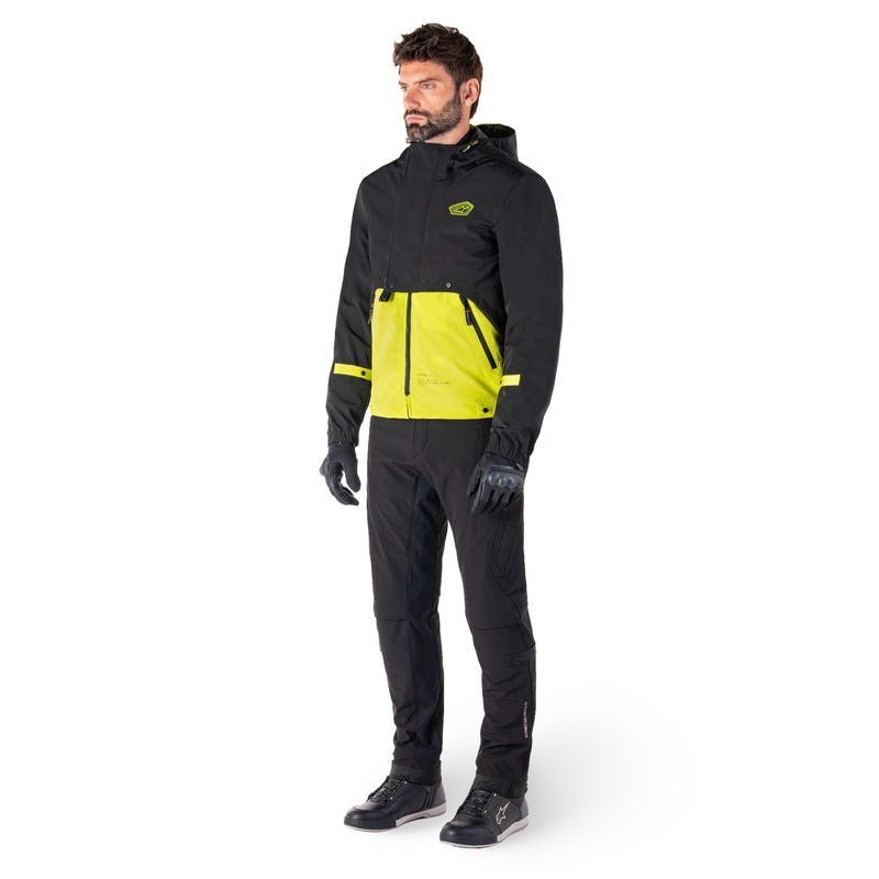 Alpinestars Mootant Waterproof Parka motociklistička jakna crno-fluo žuta