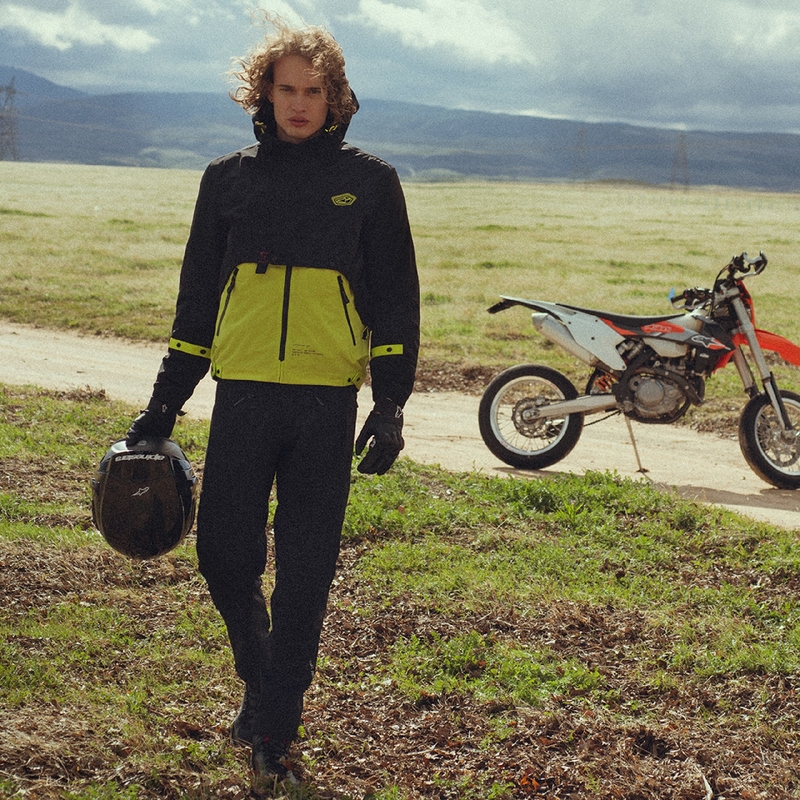 Alpinestars Mootant Waterproof Parka motociklistička jakna crno-fluo žuta