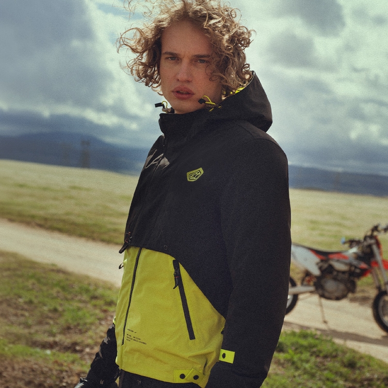 Alpinestars Mootant Waterproof Parka motociklistička jakna crno-fluo žuta