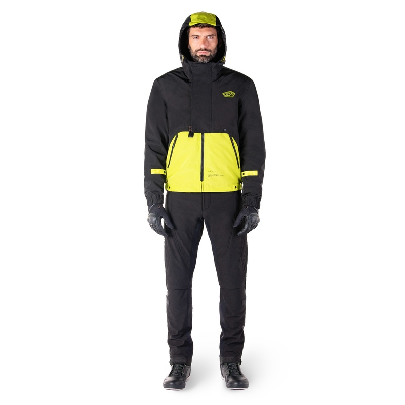 Alpinestars Mootant Waterproof Parka motociklistička jakna crno-fluo žuta