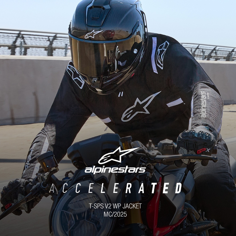 Alpinestars T-SPS 2 Vodootporna motociklistička jakna crno-bijela