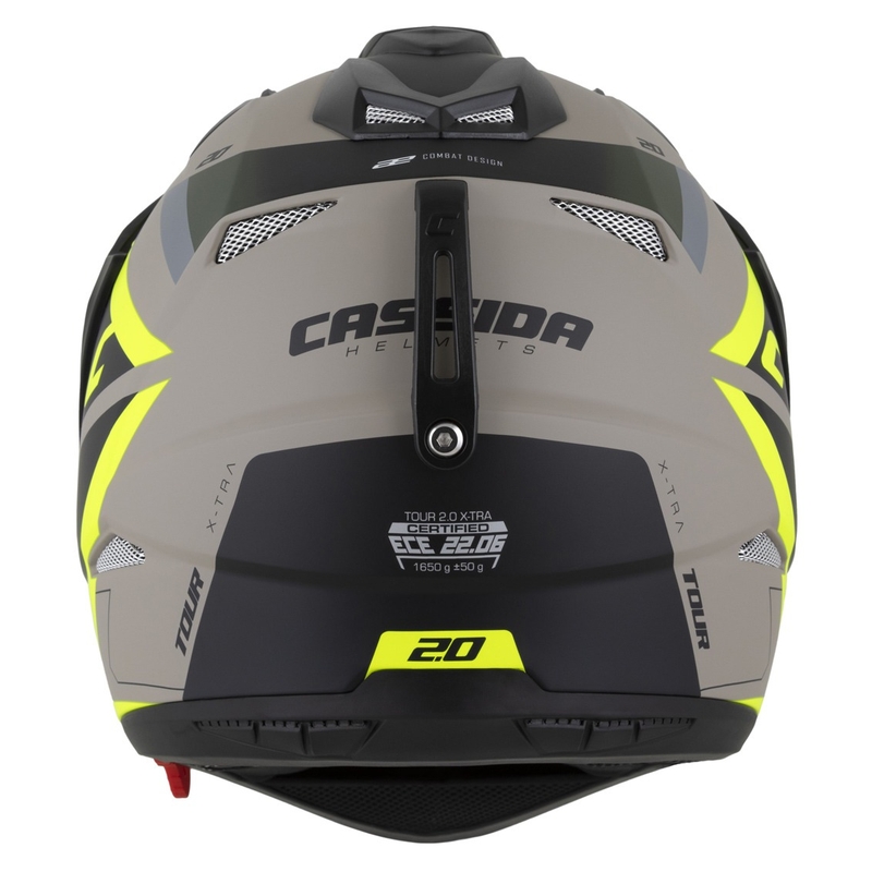 Enduro kaciga Cassida Tour 2.0 X-tra mat sand-fluo žuto-zeleno-crna